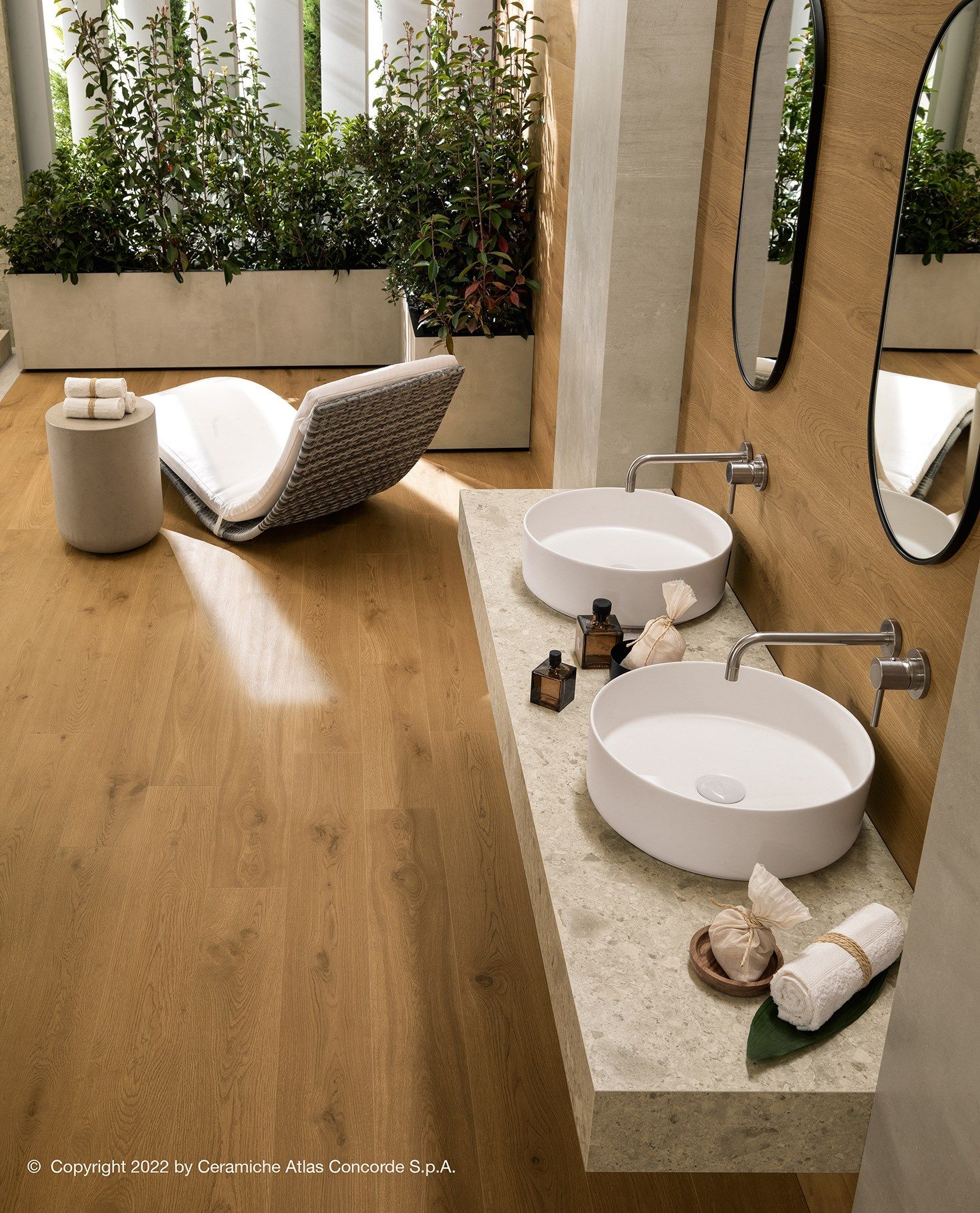 Столешница из керамогранита для двойной раковины Atlas Concorde Habitat Contract ARCH-00110367 - Вид №7