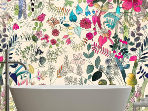 Тропические обои ПВХ бесплатно, ЭКО, моющиеся