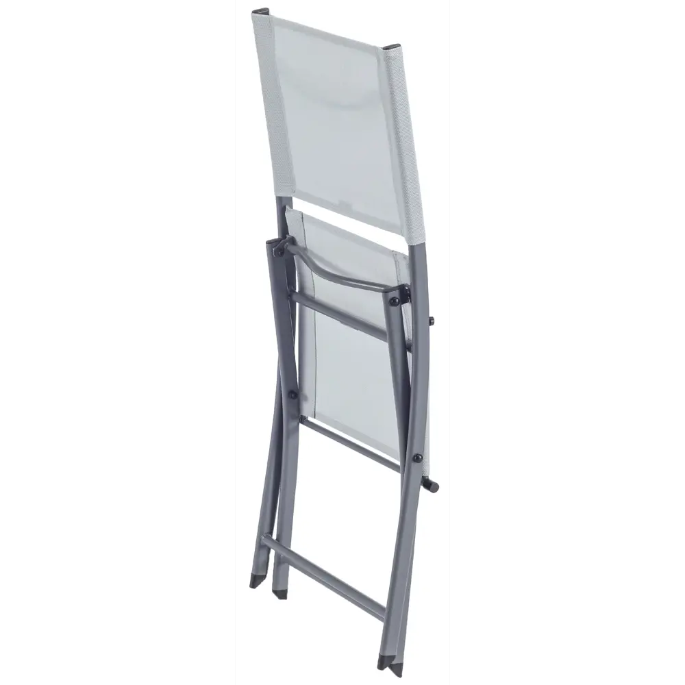 Стул Naterial Emys Origami складной 52x42x83 см сталь светло-серый STLM-2123743 - Вид №2