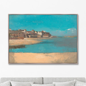 91278111 Картина «» Village by the Sea in Brittany, 1880г STLM-0532765 КАРТИНЫ В КВАРТИРУ
