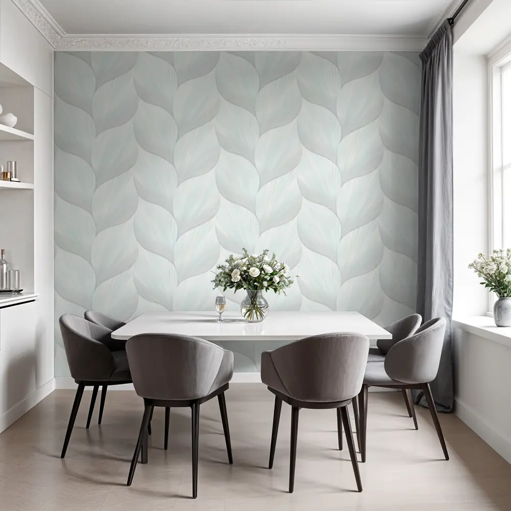 Wallsecret Montana: флизелиновые обои мятного оттенка с растительным орнаментом 89389741 STLM-1571556 - Вид №4