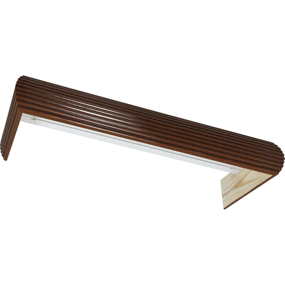 Карниз трёхрядный «Равенна» в наборе 300 см сосна цвет орех милано DOMLEGRAND STLM-2013512 - Вид №4