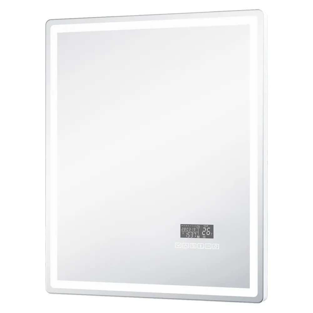 Зеркало для ванной Vigo Eva Voice 60x70 см с подсветкой Bluetooth голосовым управлением часами t колонкой и обогревом 89380944 STLM-2065603 - Вид №4