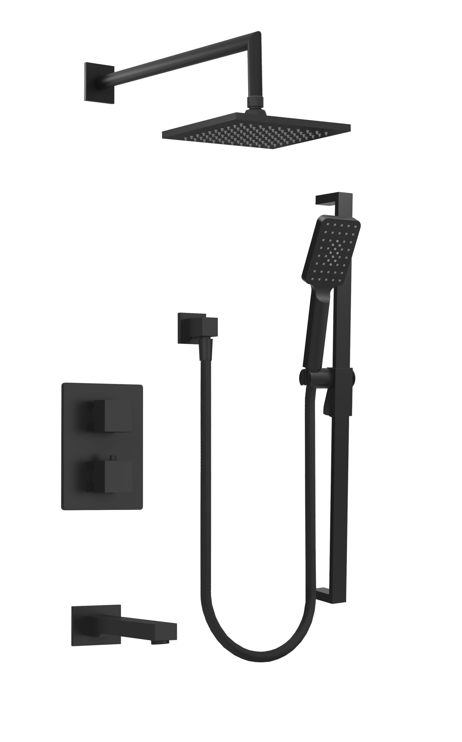 Встраиваемый термостатический набор для ванны с ручным душем BARIL Rec B05 ARCH-00054939 - Вид №1