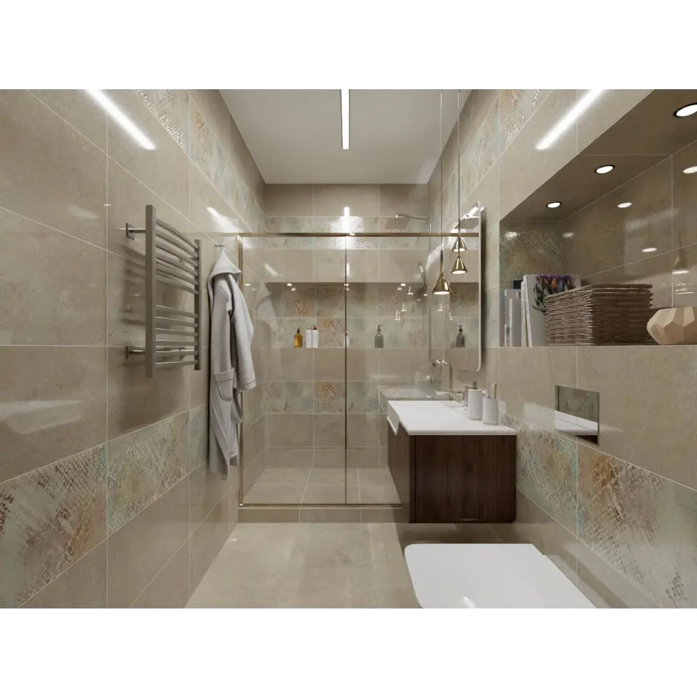 Плитка настенная Original Light 30x60 см 1.62 м² цвет серый Santreyd STLM-2097736 - Вид №3