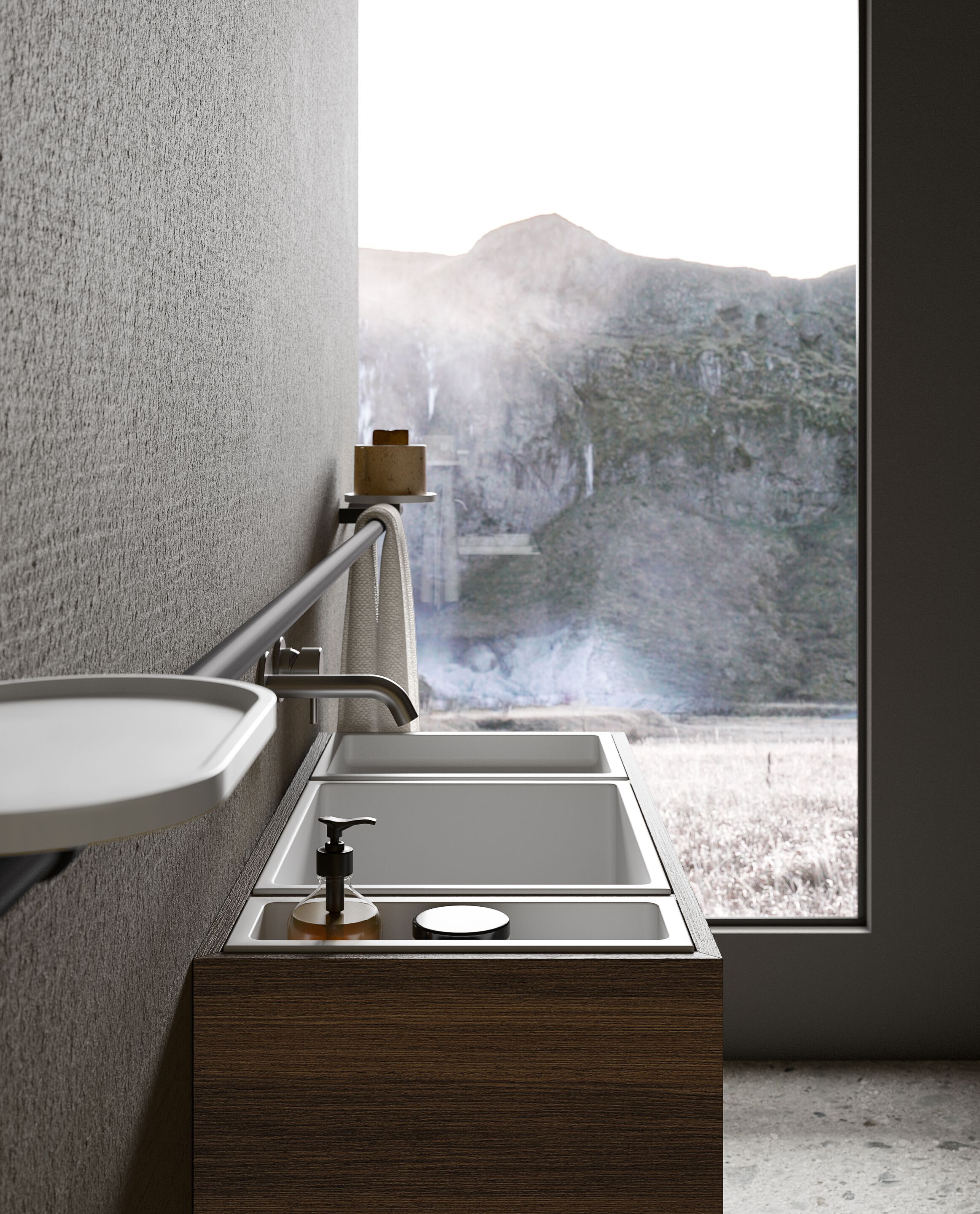 Подвесной шкаф для умывальника с ящиком Nic Mini Living ARCH-00104898 - Вид №5