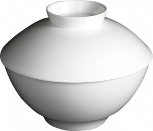 10535668 Dibbern Чаша суповая с крышкой Dibbern "Белый декор,линия Азия" 16см Фарфор костяной