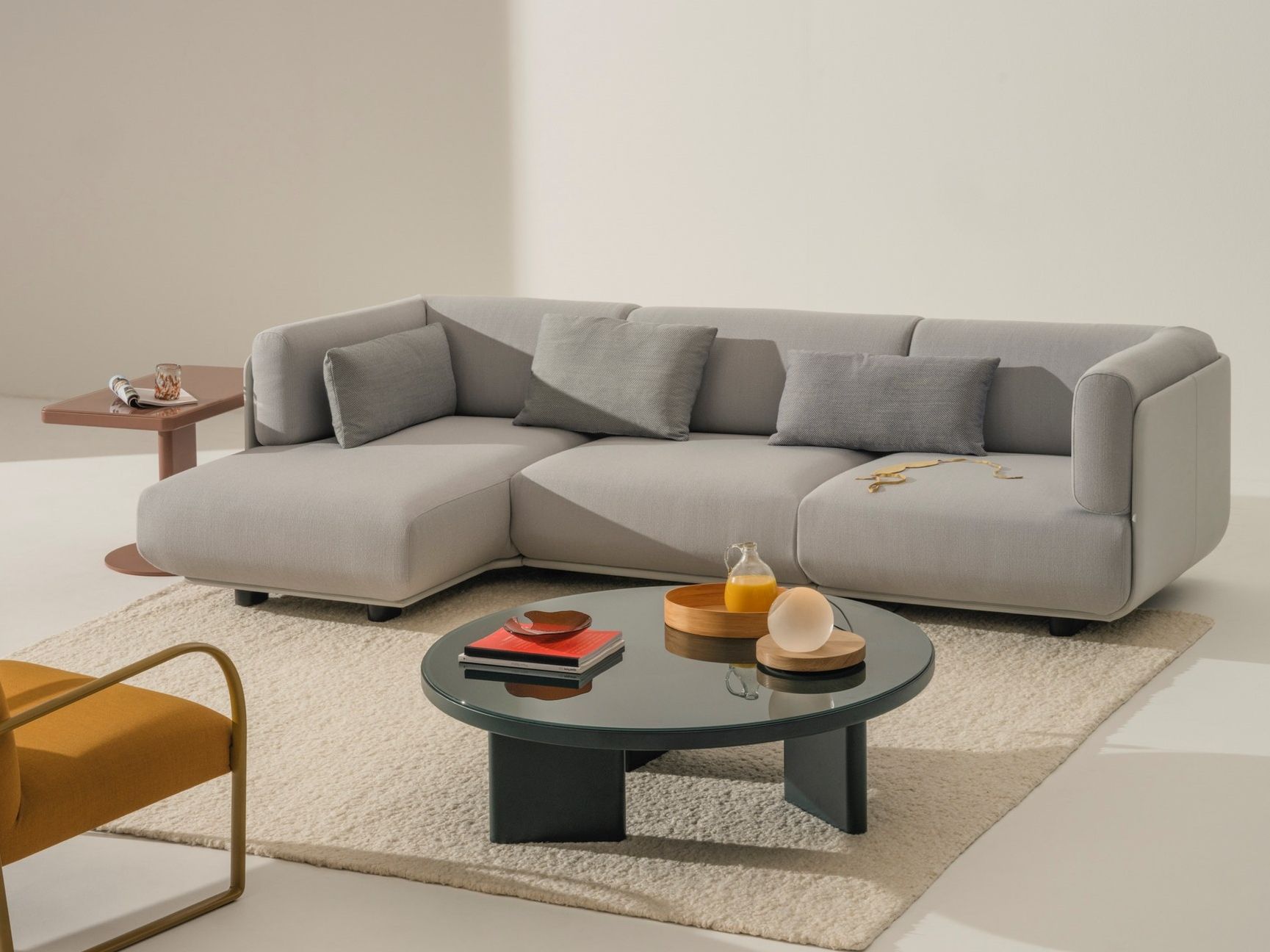 Секционный диван с полуостровом Arper Shaal ARCH-00055389 - Вид №2