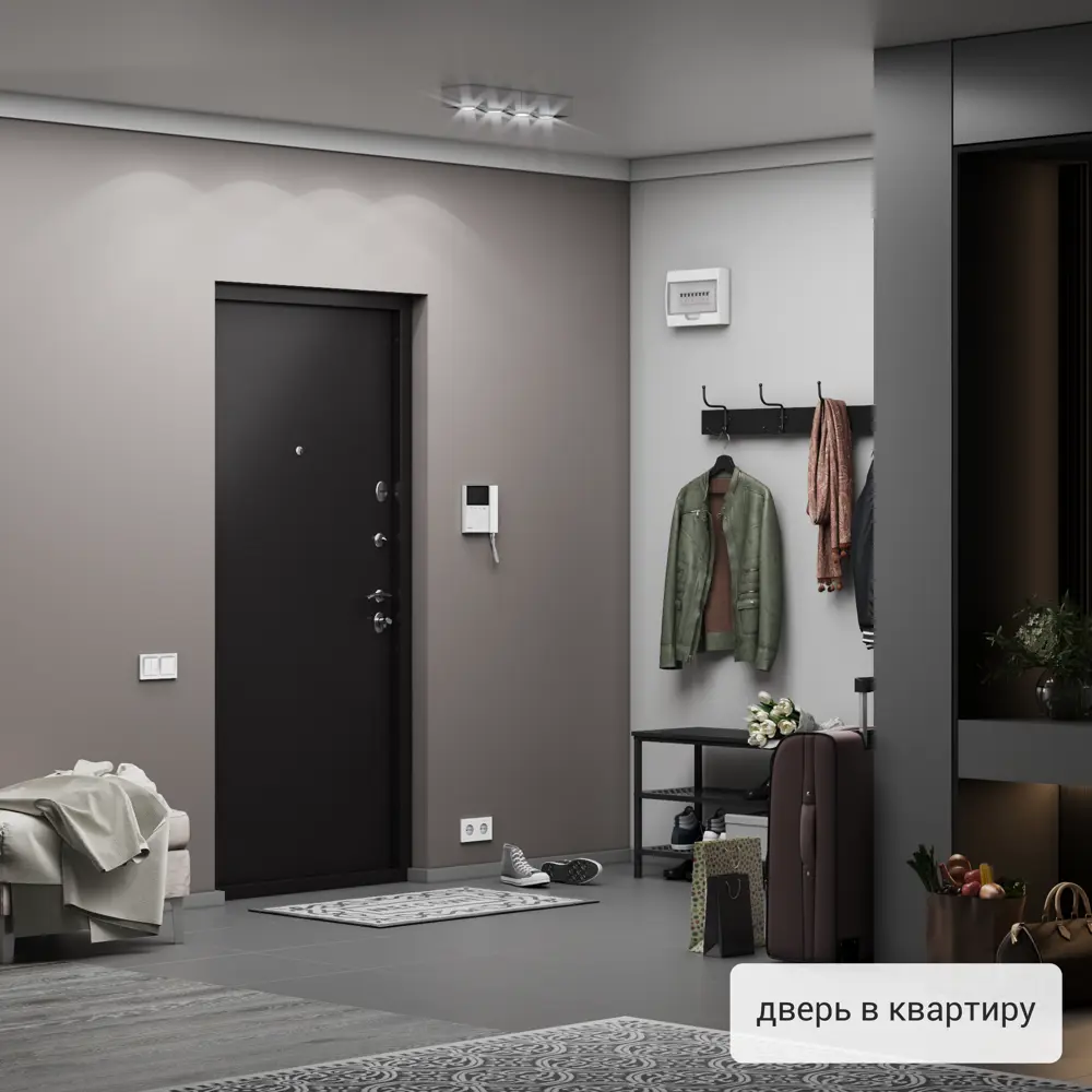 Дверь входная металлическая Денвер 950x2050 мм левая. цвет коричневый TOREX STLM-2200070 - Вид №15