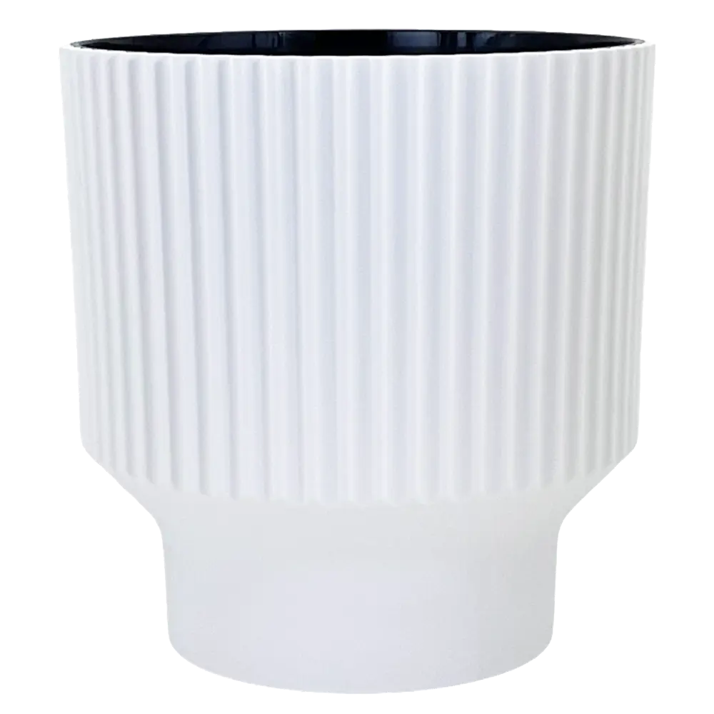 Кашпо Evergreen Design Аркада 28x30x30 см v16.2 л пластик белый STLM-2067684