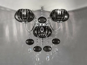 Masiero Настенный светильник из металла с кристаллами Globe