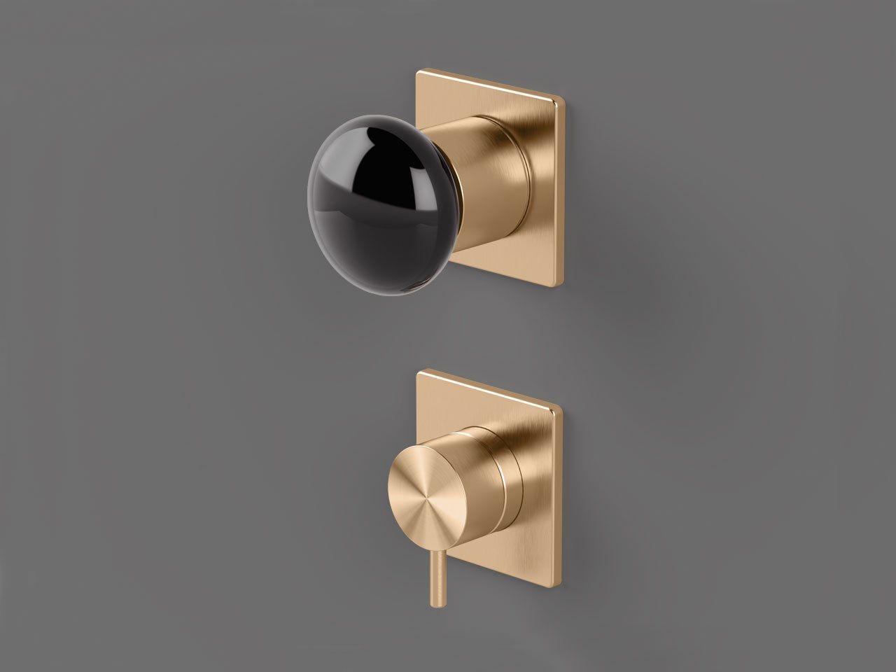 Термостатический смеситель для душа с 2 отверстиями и переключателем Radomonte Mirò ARCH-00043445 - Вид №9