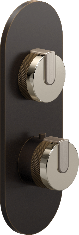 E-8026-R1PNE0-L1BNi-OB-T Планка M-Series с 2 ручками - Внешняя часть GRAFF MOD+