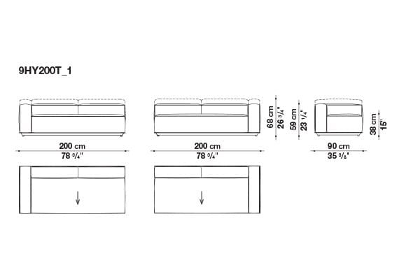 Ткань сад диван B&B Italia Outdoor HYBRID ARCH-00117020 - Вид №14