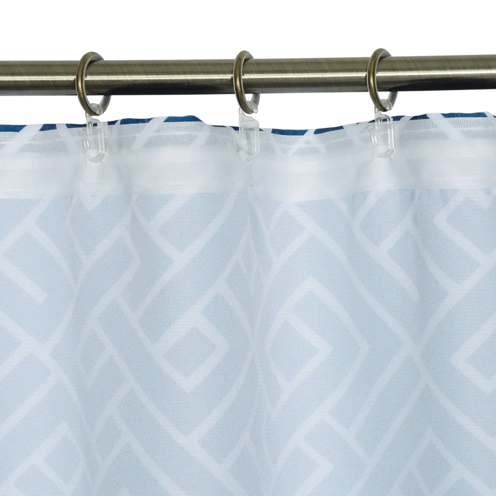 Штора на ленте «Геометрия», 145х180 см, цвет синий SEASONS STLM-2072485 - Вид №4