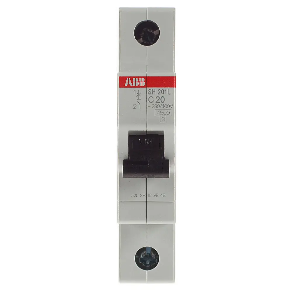 Автоматический выключатель ABB SH201L 1P C20 А 4.5 кА 2CDS241001R0204 STLM-2155324 - Вид №1
