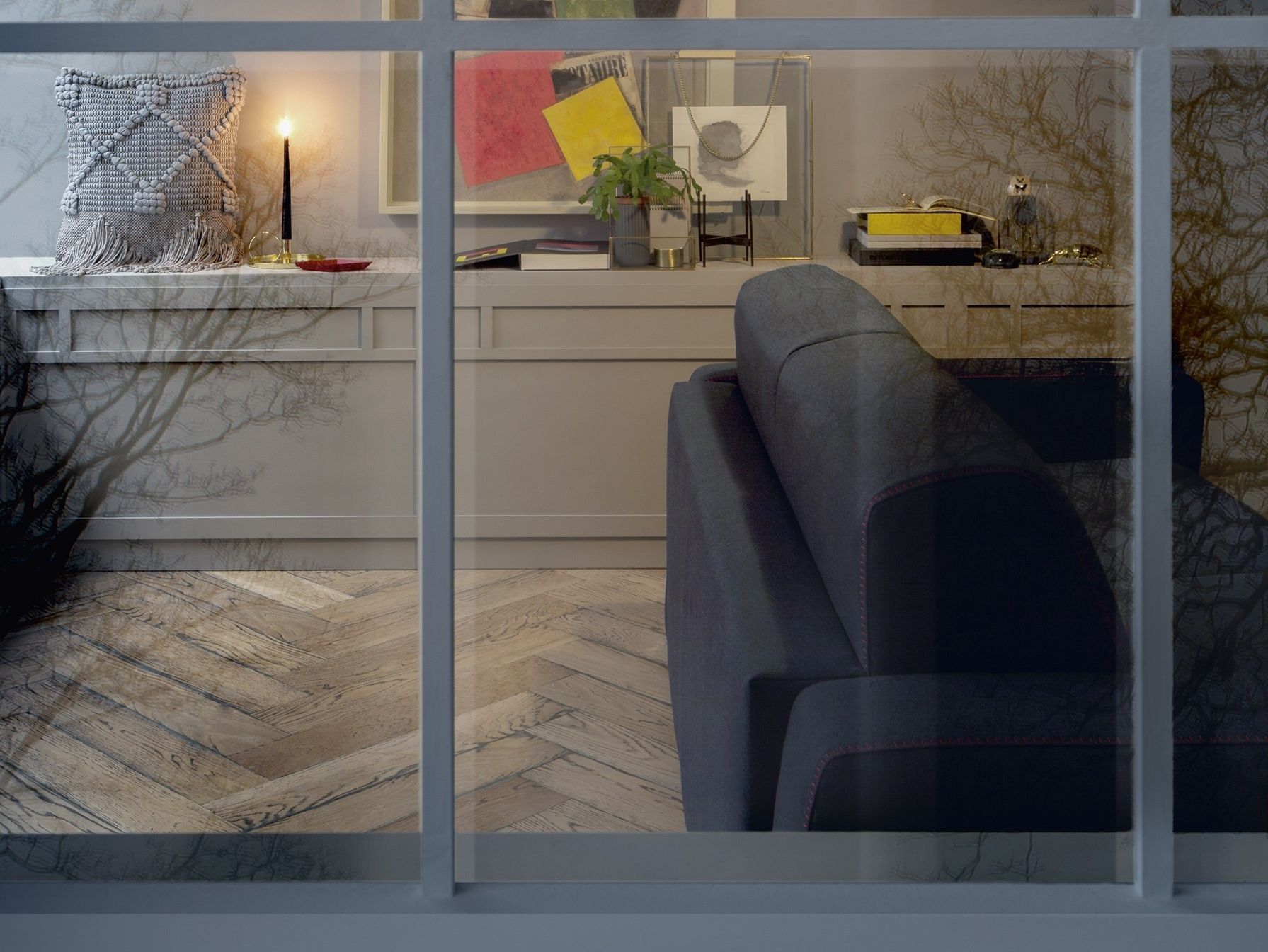 Двуспальный диван-кровать из ткани Felis Day &amp ARCH-00036494 - Вид №2