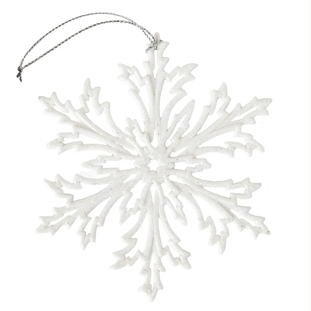 88458677 Новогоднее украшение Снежинка Морозко 12x12 см цвет белый STLM-1504410 Santreyd  - Вид №1