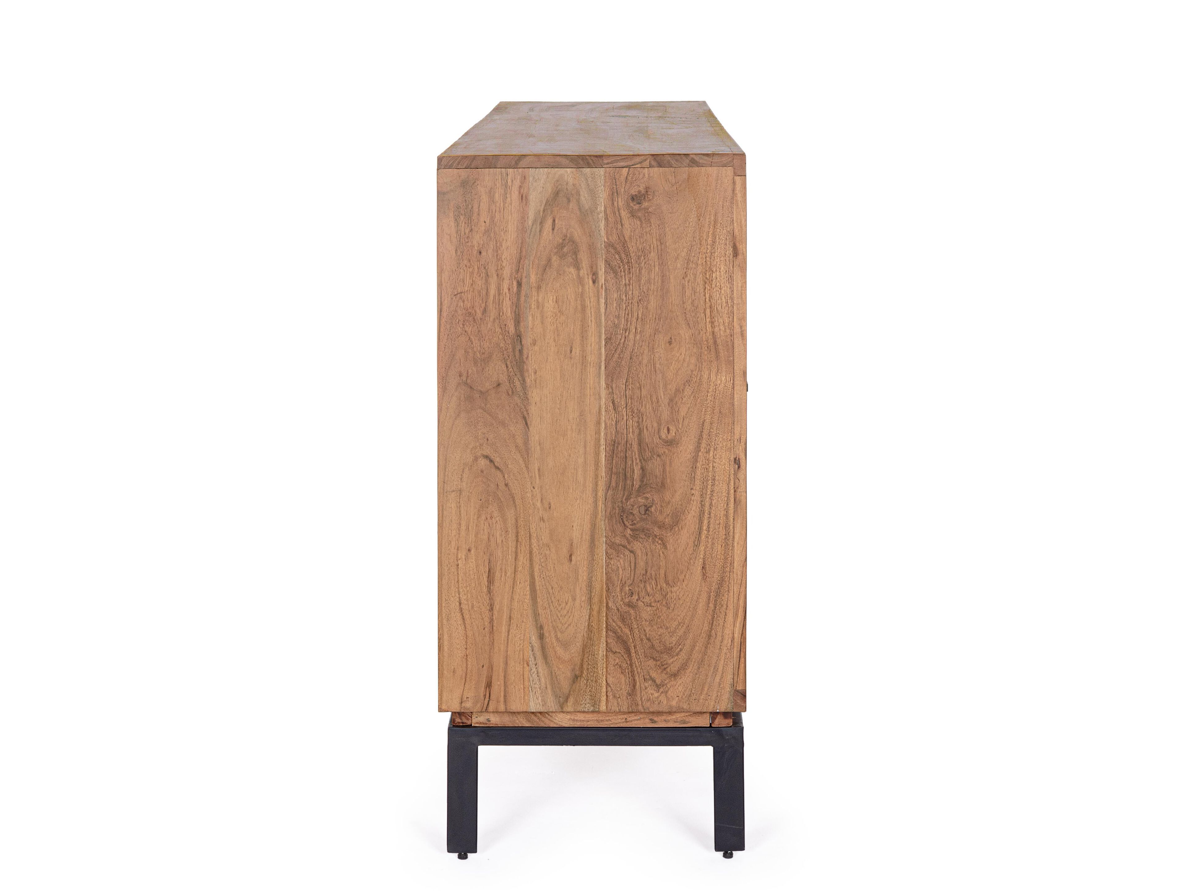 Шкаф из акации с 3 распашными дверцами BIZZOTTO Mangal ARCH-00070525 - Вид №4