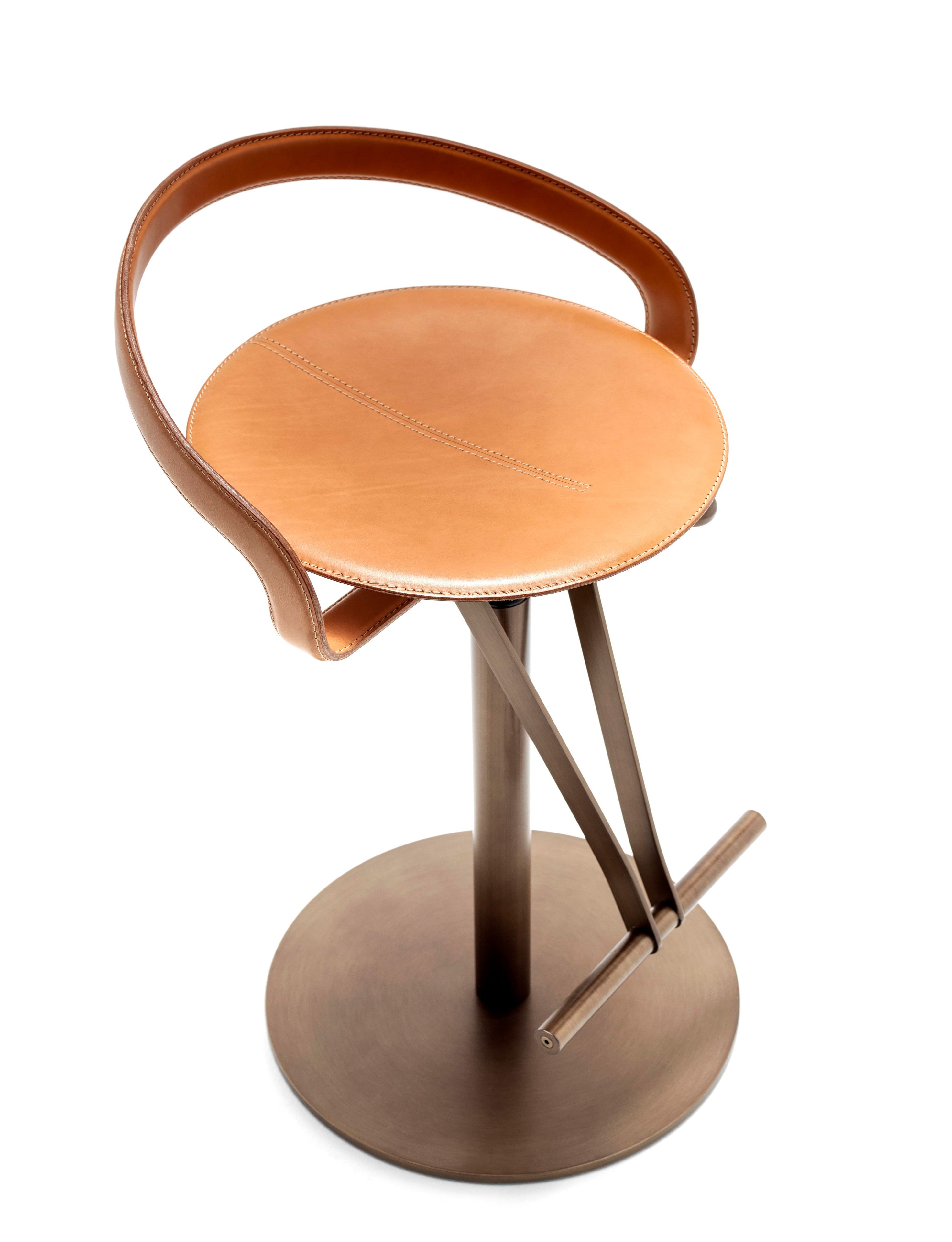 Кожаный поворотный стул Fasem CAYMAN BAR ARCH-00112456 - Вид №16