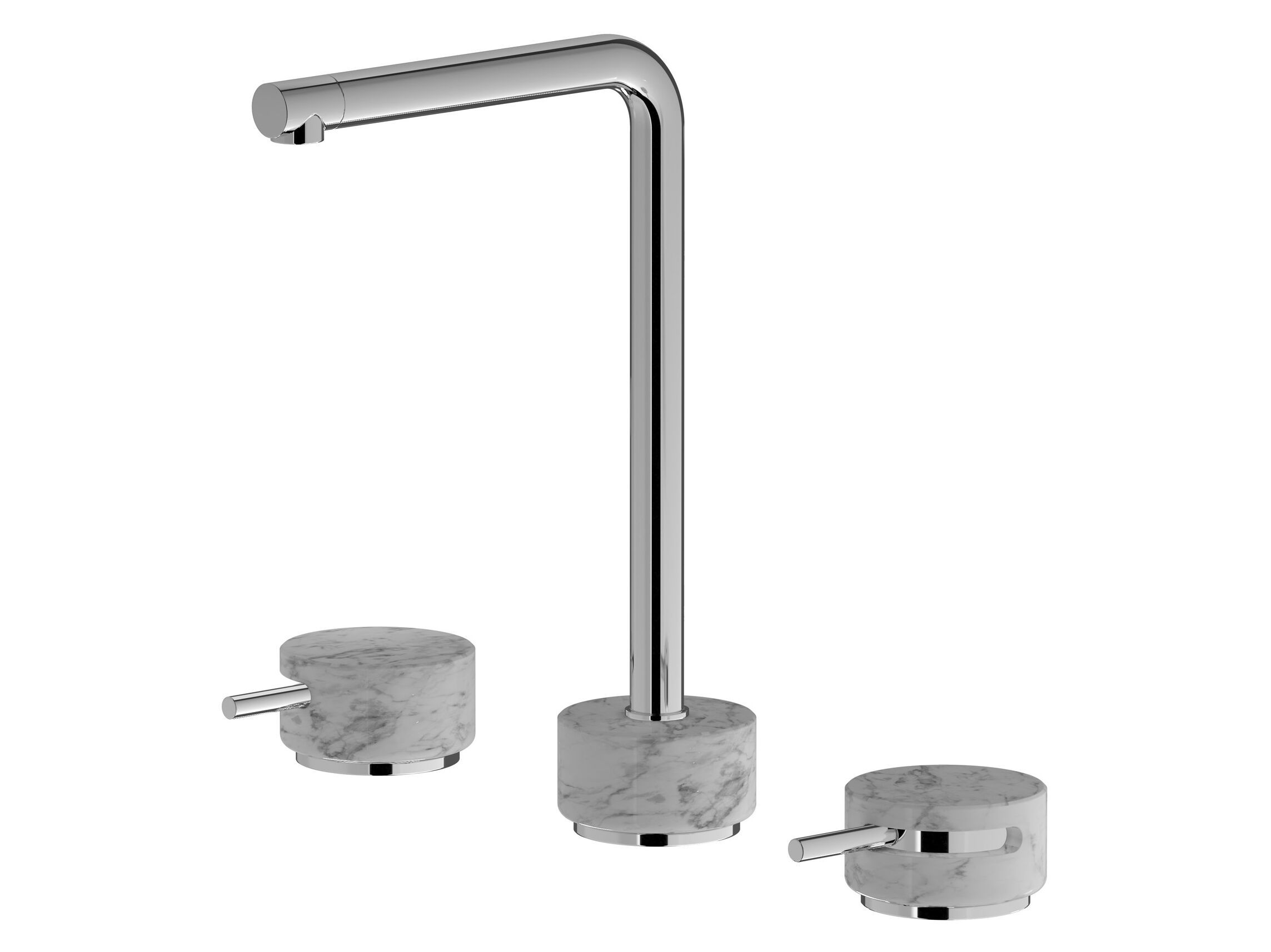 Смеситель для раковины с 3 отверстиями для мраморной столешницы IB мрамор + мрамор Elle ARCH-00027172