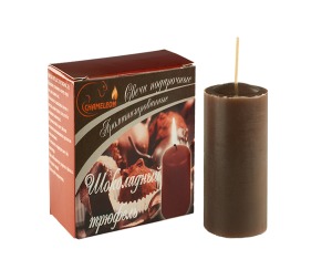 90568752 Набор свечей столбиков 40х60 мм подарочные с ароматом шоколадного трюфеля 2 шт STLM-0287072 MIGAN