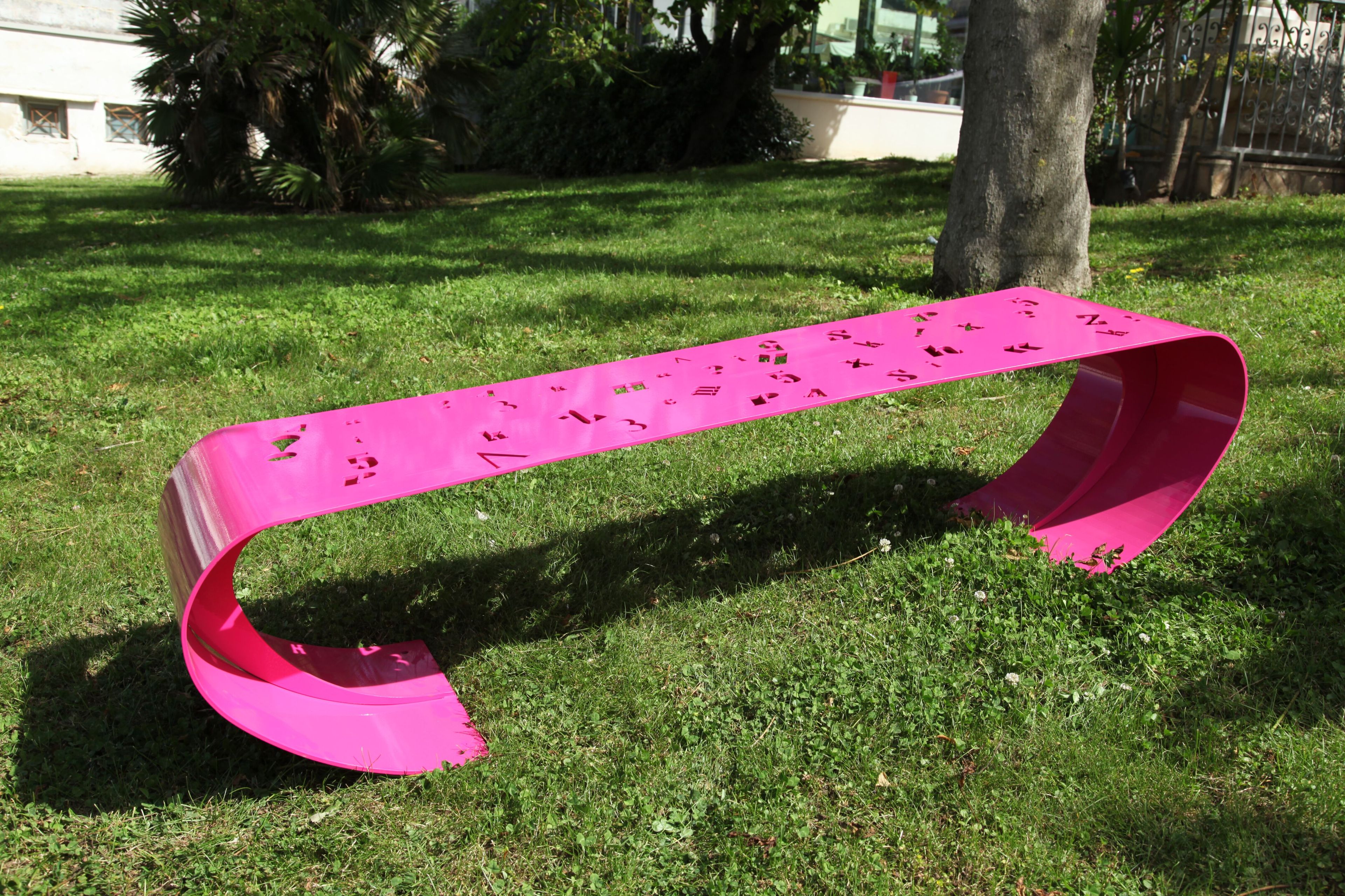 Стальная скамья без спинки CITYSì Alfa ARCH-00006637 - Вид №14