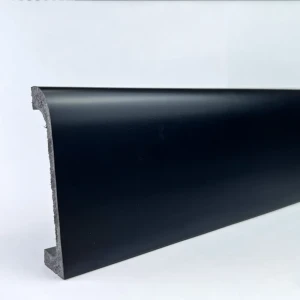 Плинтус Bello Deco 80x19x2000 мм ударопрочный влагостойкий дюрополимер черный антрацит