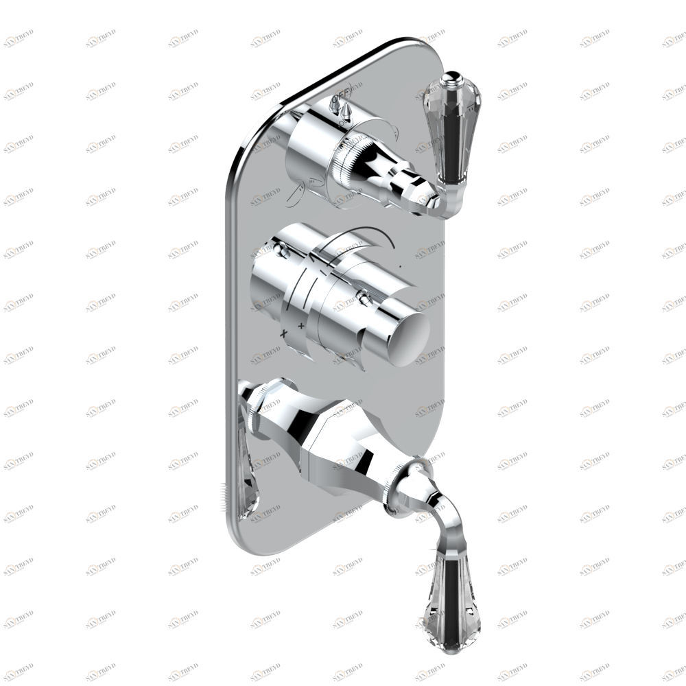 A56-5540BE Внешняя часть с ручками регулировки для арт. G00-A00-5540AE Thg-paris Art Déco cristal Хром A56 5540BE  A02 CAT.A