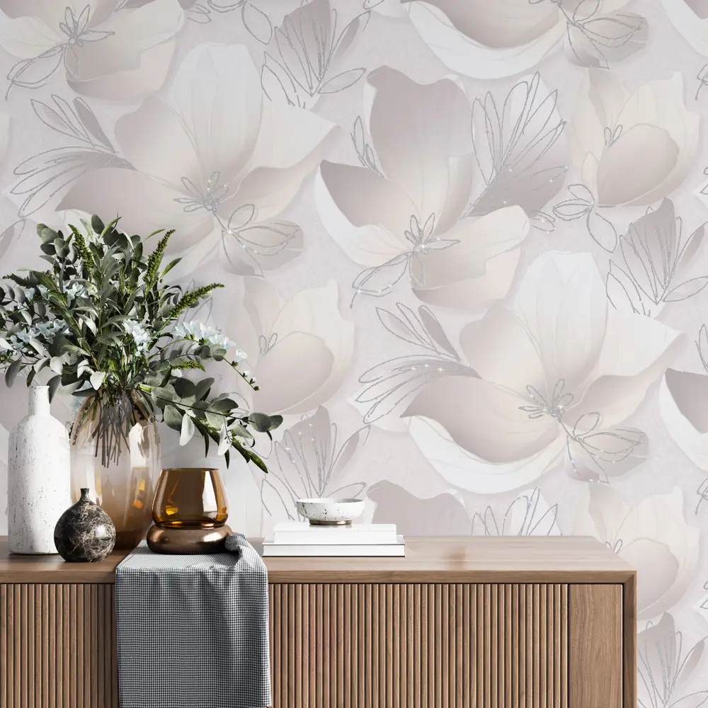 WALLSECRET Lancome: Флизелиновые обои пудрового оттенка с виниловым покрытием 86858296 STLM-0072075 - Вид №4