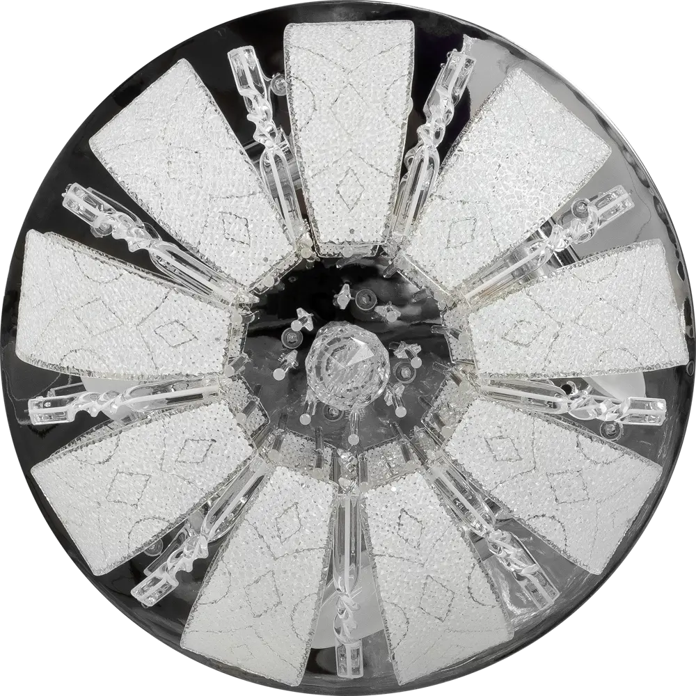 Люстра хрустальная подвесная Пари 4xE14x60 Вт, LED, металл/стекло, цвет хром WINK STLM-2074334 - Вид №2