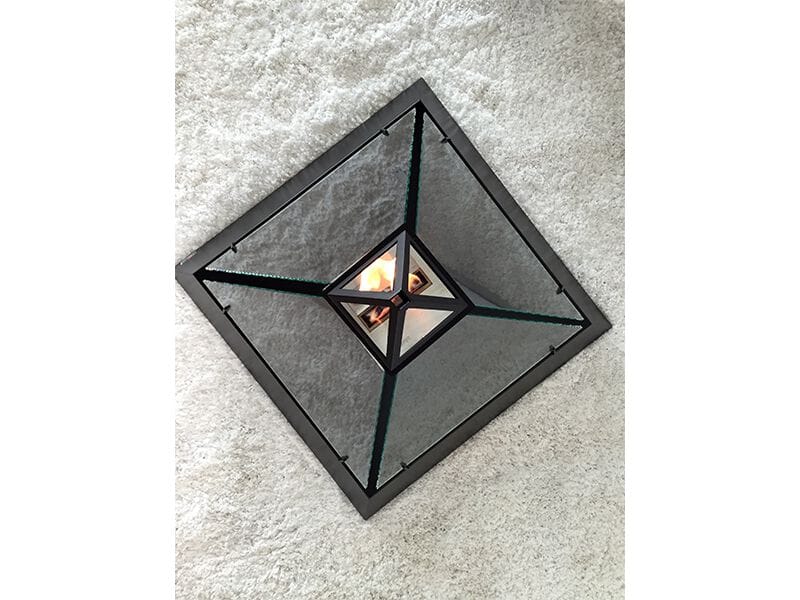 Отдельно стоящий камин из биоэтанола с панорамным стеклом bioKamino LOUVRE ARCH-00078441 - Вид №9