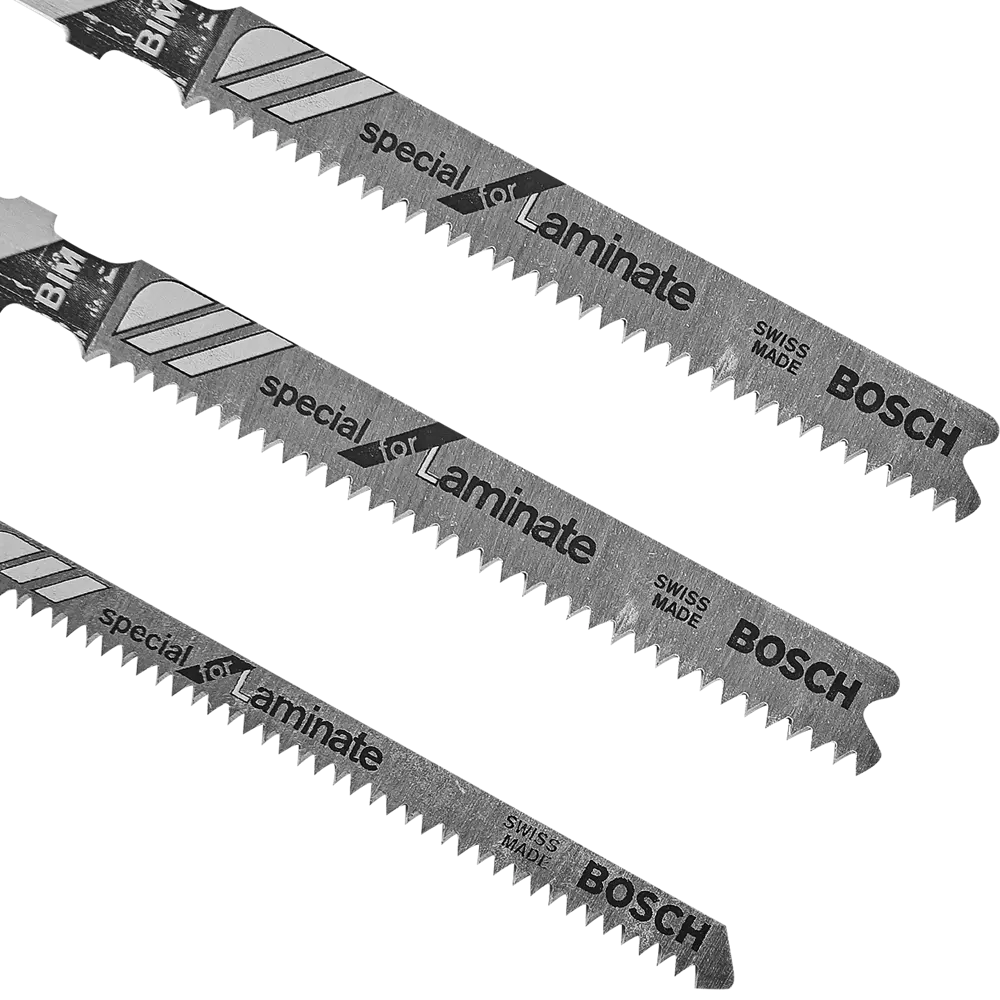 Набор пилок для лобзика по ламинату Bosch T101BIF/T101AOF, 3 шт BOSCH PROFESSIONAL STLM-2055429 - Вид №1