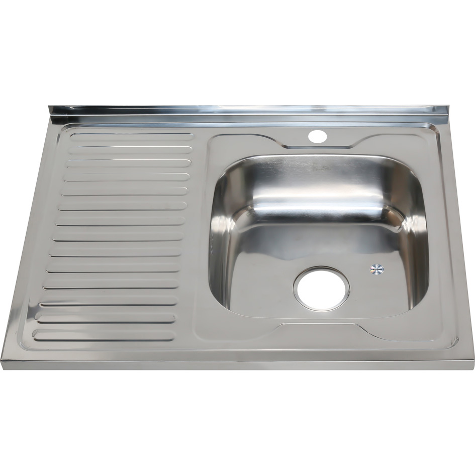 Мойка 8060 R MELANA 0,6/160 накладная прямоугольная с сифоном (016 t R *10) 016 t R (*10) - Вид №1