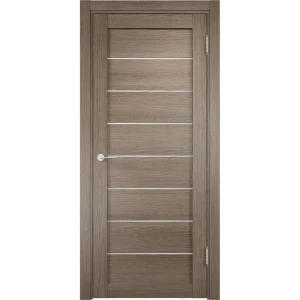 Полотно дверное глухое Мюнхен 80x200 см ламинация цвет дымчатый дуб 3D