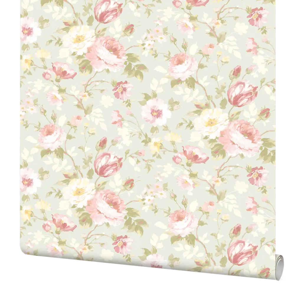 Обои Inspire Flower, виниловые на флизелиновой основе, цвет светло-серый, 1.06x10 м 82061802 STLM-2102961