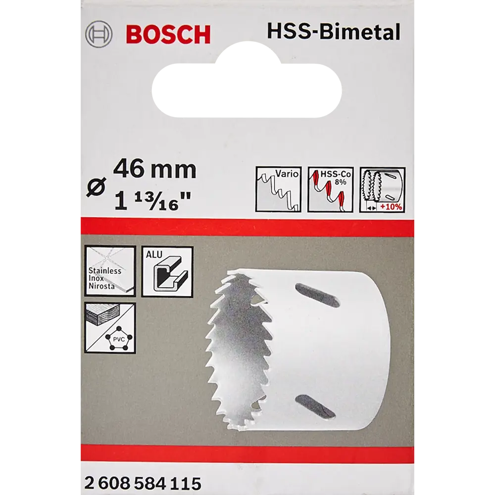 Коронка по стали биметаллическая Bosch 2608584115 46 мм BOSCH PROFESSIONAL STLM-2034525 - Вид №2