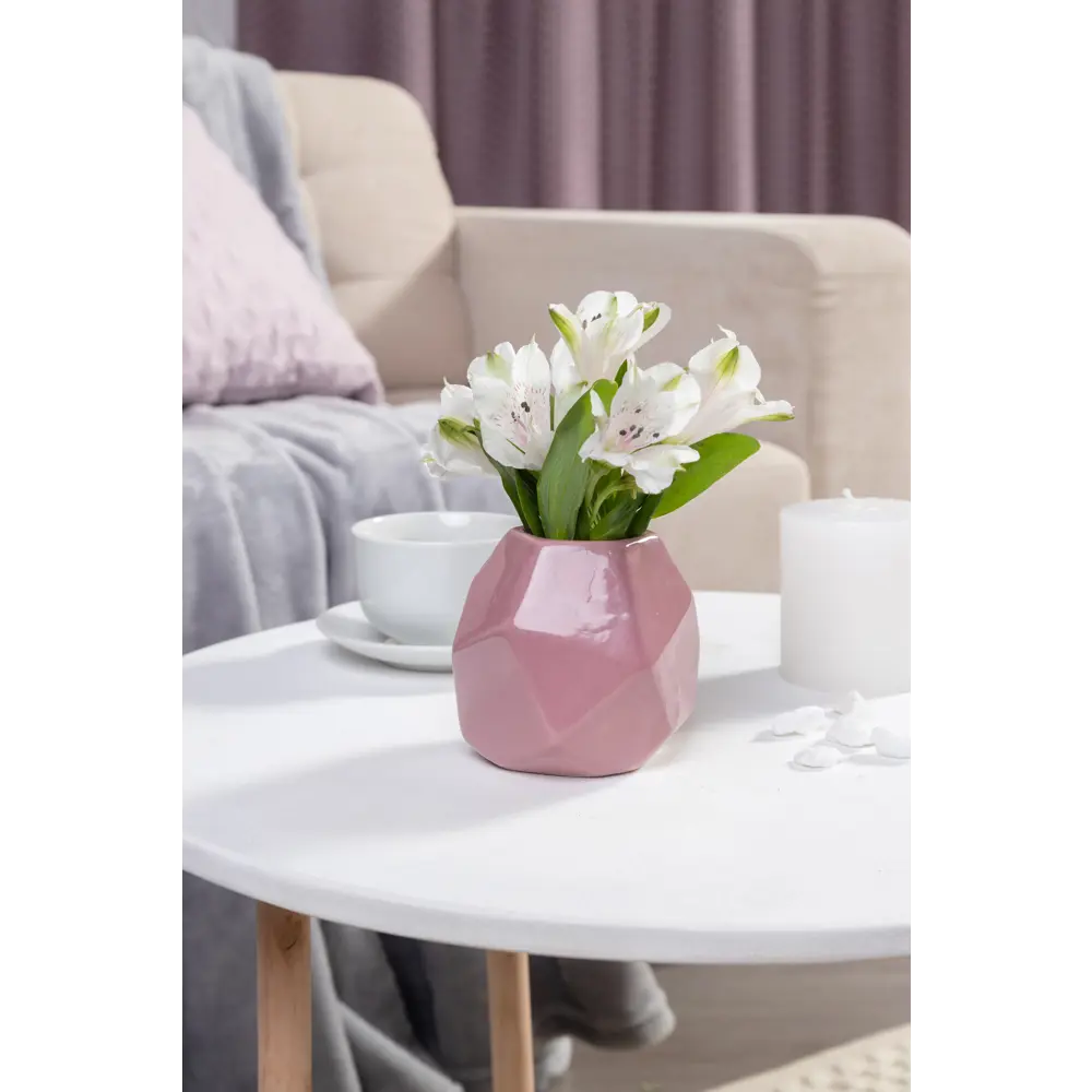 Ваза «Геометрия», 9.5 см, керамика, цвет фиолетовый Santreyd STLM-2009004 - Вид №1