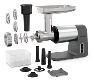 9176132 Мясорубка электрическая TEQQO Grindmaster Steel серый