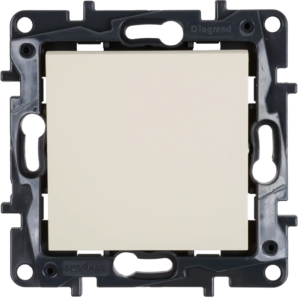 Выключатель встраиваемый 1 клавиша Legrand Structura 10А 250В безвинтовые зажимы слоновая кость STLM-2152803