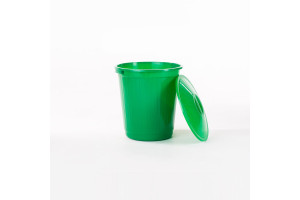 18810816 Пластиковый бак с крышкой, 80 л, зеленый ЭП 097723 Элластик-Пласт