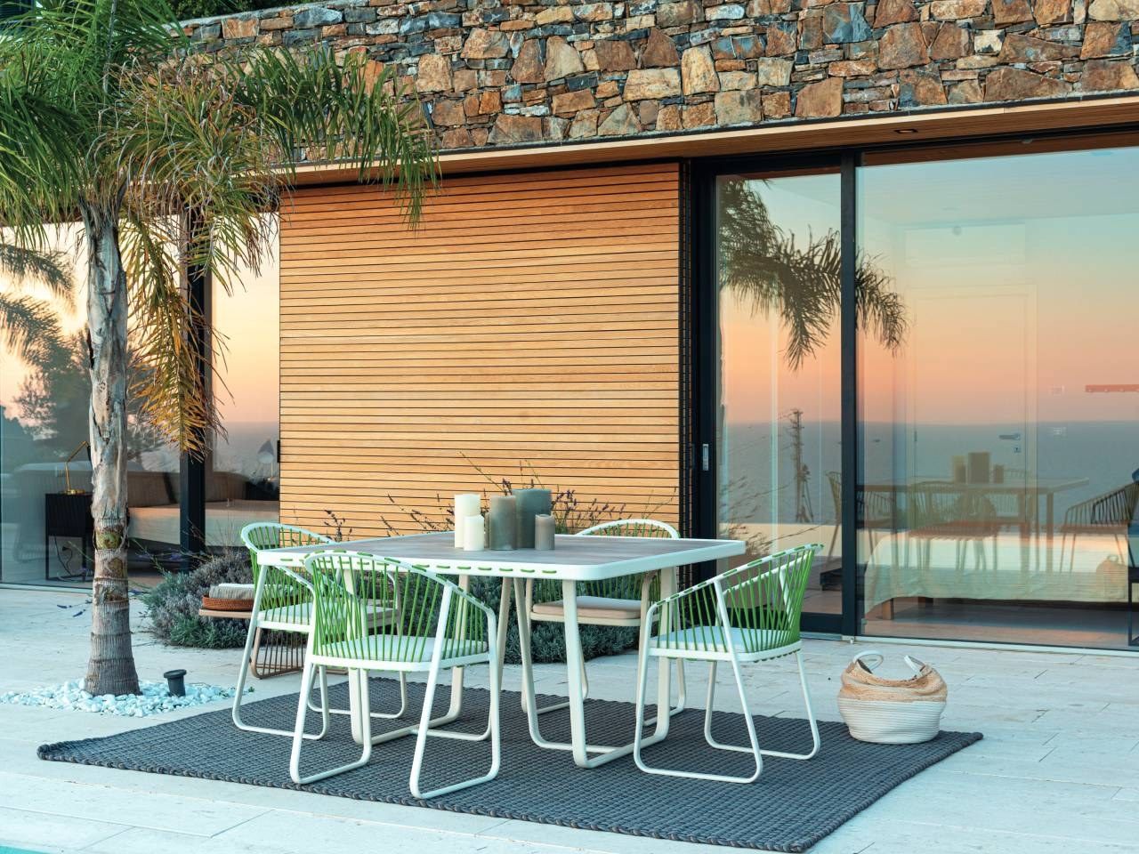 Квадратный садовый стол из ламината Coro Sally ARCH-00019009 - Вид №1