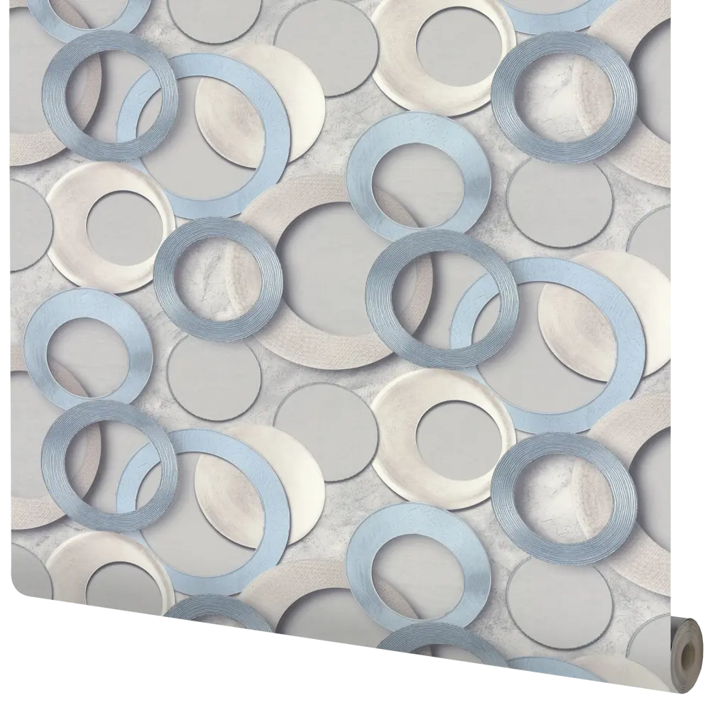 Обои флизелиновые Wall Decor Турин голубые 1.06 м 75156-26 STLM-2190456