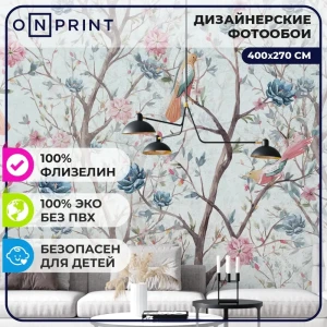 91580111 Фотообои флизелиновые Onprint 400x270 см Birds house 91580111 Фотообои флизелиновые Onprint 400x270 см Birds house