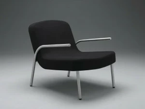 mminterier Кресло со съемным чехлом из ткани с подлокотниками Ploon