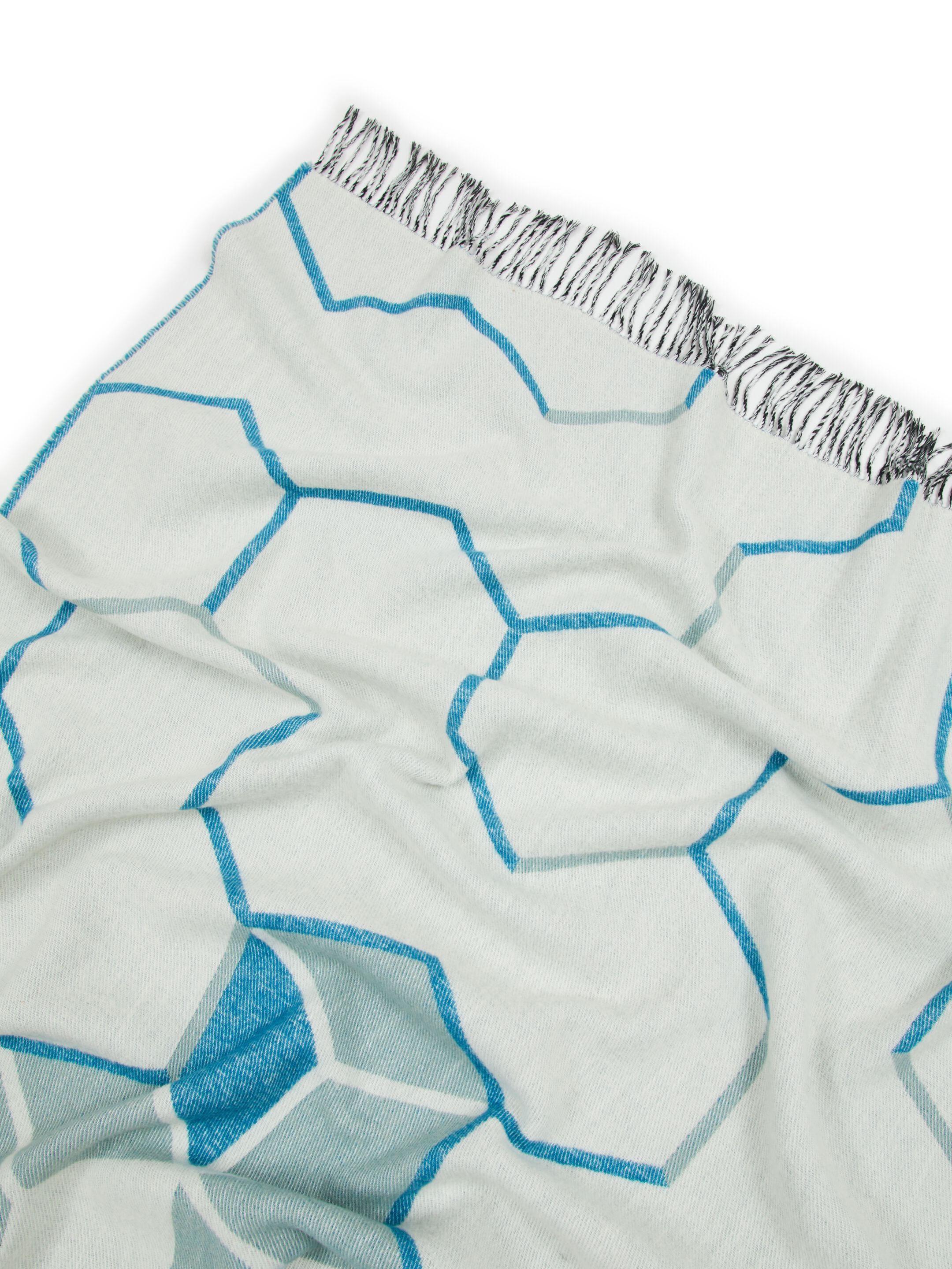 Плед с графическим рисунком из переработанной шерсти Lanerossi Green Label ARCH-00070834 - Вид №4