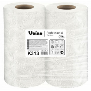 К313 Veiro Бумажные полотенца в рулонах Veiro Professional Premium К313 20 рулонов по 18 м