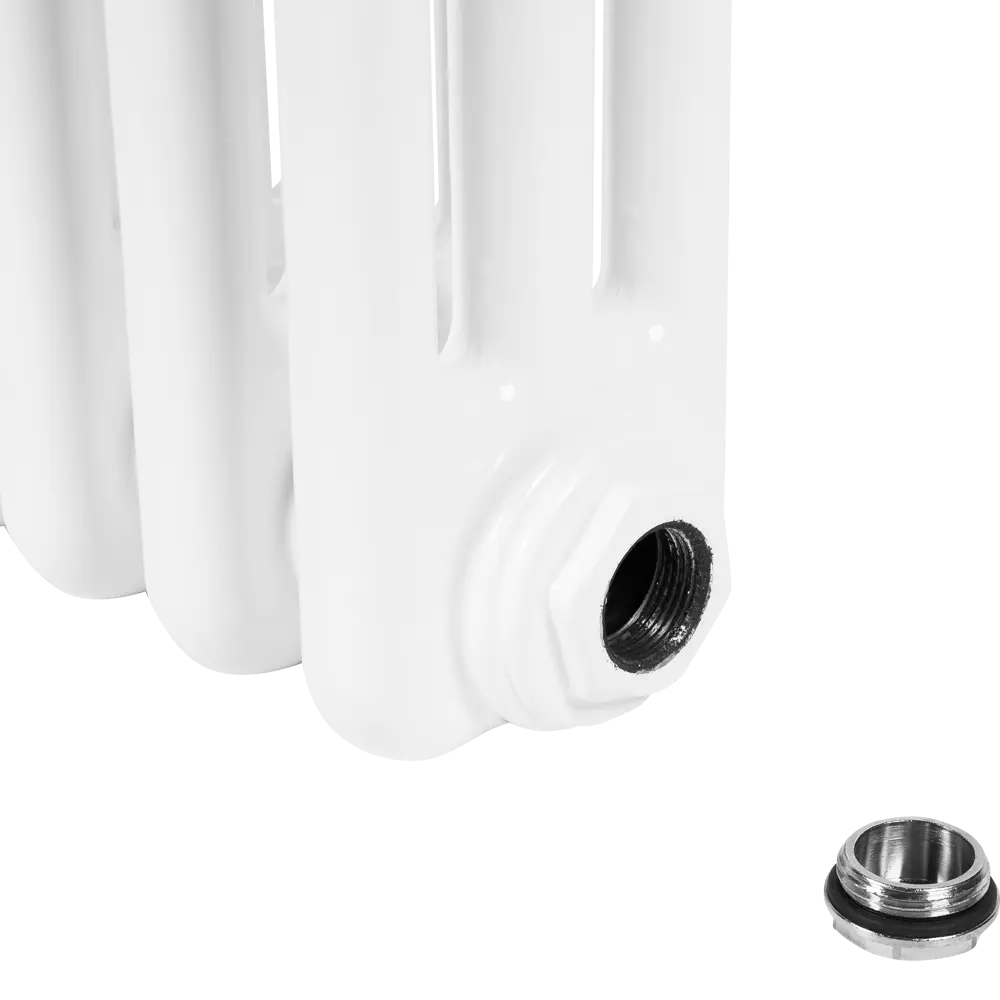 Радиатор трубчатый Irsap Tesi RT305652001A430 500/100 20 секций боковое подключение сталь белый STLM-2149294 - Вид №4