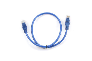 15933218 Патч-корд UTP PP12-0.5M/B кат.5e, 0.5м, литой, многожильный синий PP12-0.5M/B Cablexpert