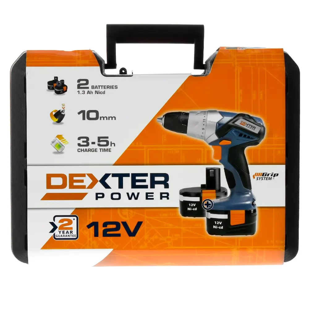 Шуруповерт Dexter, Ni-Cd 12 В, 1,3 Ач DEXTER POWER STLM-2044927 - Вид №3